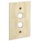 Metal Plate Series, Switch Grid Plate and Cover, 2 Gang, BBSL Style, Less Mechanism, Over Size - White Electric