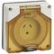 Clipsal - 56 Series, Socket Outlet, Surface 3 PIN 10A LT Less Enclosure - Resistant White Electric