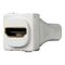Clipsal Actassi, HDMI Adaptor, 30 Series Mech, Straight Rear Connection - White Electric
