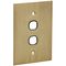 Metal Plate Series, Switch Grid Plate and Cover, 2 Gang, BBSL Style, Less Mechanism, Over Size - Black
