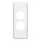 Classic C2000 Series, Switch Plate Cover, 2 Gang, Architrave - White Electric