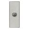 Saturn Series, push-button Switch LED Architrave, 1 Gang - Horizon Silver