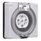 Clipsal - 56 Series, Socket Outlet, Surface 7 PIN Round 20A Less Enclosure - Resistant Orange