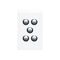 Saturn Series, Switch Cover, 5 Gang - Horizon Black