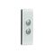 Saturn Series, Grid and Plate Assembly Architrave, 2 Gang, 250V, 16AX/20A - Horizon Silver