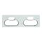 Saturn Series, Cover Socket Outlet, Quad switched, Horizontal - Ocean Mist