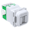 Clipsal Actassi, Actassi S-110 RJ45 Connector, 40M, Unshielded, Cat5E, Shutter, Bag x1 - Translucent