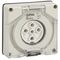 Clipsal - 56 Series, Socket Outlet, Surface 5 PIN Round 10A Less Enclosure - Grey