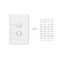 Classic C2000 Series, Flush Switch, 2 Gang, 250VAC, 10A, Vertical - White Electric