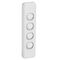 Classic C2000 Series, Switch, Architrave Size, 4 Gang, 250V, 10A - White Electric