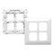 Prestige Series, Switch Grid Plate and Cover, 4 Gang, Large Format Size - White Electric
