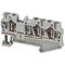 Linergy, Terminal block, Linergy TR, spring type, feed through, 3 points, 4mm², grey, set of 50