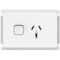 Pro Series, Single Power Point, Double Pole, Horizontal Mount, 250V, 10A - Extra Vivid White