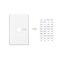 Classic C2000 Series, Switch Grid Plate and Cover, 1 Gang, Less Mechanism, Vertical Mount - White Electric