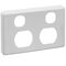 Classic C2000 Series, Socket Outlet Cover Plate, Vertical Mount, for Twin Vertical Switched Socket - White Electric
