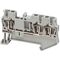 Linergy, Terminal block, Linergy TR, spring type, feed through, 3 points, 2.5mm², grey, set of 50