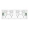 Pro Series, Quad Power Point Grid, Horizontal Mount, 250V, 10A