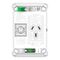 Pro Series, Single Power Point Grid, Vertical Mount, 250V, 10A