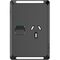 Pro Series, Single Power Point Skin, Vertical Mount, 250V, 10A, Clip-On - Black