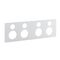 Saturn Zen, Quad Power Point Cover, Horizontal Mount, Clip-On - Zen White