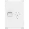 Pro Series, Single Power Point Skin, Vertical Mount, 250V, 15AClip-On - Extra Vivid White