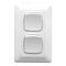 Prestige Series, Flush Switch, 2 Gang, 230/240V, 10A, Standard, Vertical - White Electric