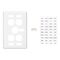 Classic C2000 Series, Switch Plate Cover, 5 Gang, Vertical Mount - Brushed Aluminium