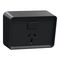 Clipsal Iconic Outdoor, Single Switched Socket Outlet, Horizontal, 10A, 250V - Black