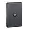 Classic C2000 Series, Flush Switch, 1 Gang, 250VAC, 10A, Standard, Vertical - Black