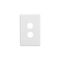 Classic C2000 Series, Switch Plate Cover, 2 Gang - White Electric