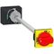 TeSys GV4, Rotary handle kit, TeSys GV4, extended, fixed, red, IP65