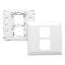 Prestige Series, Switch Grid Plate and Cover, 2 Gang, Large Format - White Electric