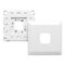 Prestige Series, Switch Grid Plate and Cover, 1 Gang, Large Format Size - White Electric