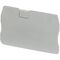 Linergy, Cover plate, Linergy TR, 2.2mm width, 2 points, for spring terminals NSYTRR22, NSYTRP22, grey, Set of 50