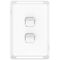Pro Series, Switch Plate Skin, 2 Gang, Horizontal/Vertical Mount, Clip-On - Extra Vivid White