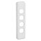 Classic C2000 Series, Switch Grid Plate and Cover, 4 Gang, Architrave - White Electric