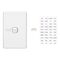 Classic C2000 Series, Flush Switch, 1 Gang, 250VAC, 10A, Vertical - White Electric
