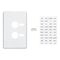 Classic C2000 Series, Switch Plate Cover, 2 Gang, Vertical Mount, with ID Window - White Electric