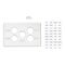 Classic C2000 Series, Switch Grid Plate and Cover, 5 Gang, Horizontal Mount - White Electric