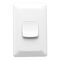 Prestige Series, Flush Switch, 1 Gang, 250VAC, 15A, Standard, Vertical - White Electric