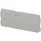 Linergy, Cover plate, Linergy TR, 2.2mm width, 4 points, for spring terminals nsytrr24, NSYTRR23, grey, Set of 50