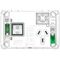 Pro Series, Single Power Point Grid, Horizontal Mount, 1Ex20A, 10A, 250V