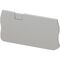 Linergy, Cover plate, Linergy TR, 2.2mm width, 3 points, for spring terminals NSYTRR23, NSYTRR22, grey, Set of 50