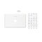 Classic C2000 Series, Switch Grid Plate and Cover, 1 Gang, Less Mechanism, Horizontal Mount - White Electric