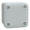Thalassa, PC box, IP66 IK08 RAL7035 Int.H65W65D45 Ext.H74W74D56 opaque PC cover H10
