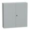 Spacial S3D, Wall mounted steel enclosure, double plain door, with mounting plate, 1200x1200x300mm, IP55, IK10