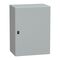 Spacial S3D, Wall mounted steel enclosure, plain door, with mounting plate, 800x600x400mm, IP66, IK10
