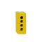 Harmony XALD XALK, Empty control station, plastic, yellow, 4 cut-outs, unmarked