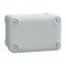 Thalassa, ABS box, IP66 IK07 RAL7035 Int.H125W80D65 Ext.H138W93D72 Opaque cover H20