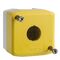 Harmony XALD XALK, Empty enclosure, plastic, yellow lid for push-button 22mm, 1 cut out